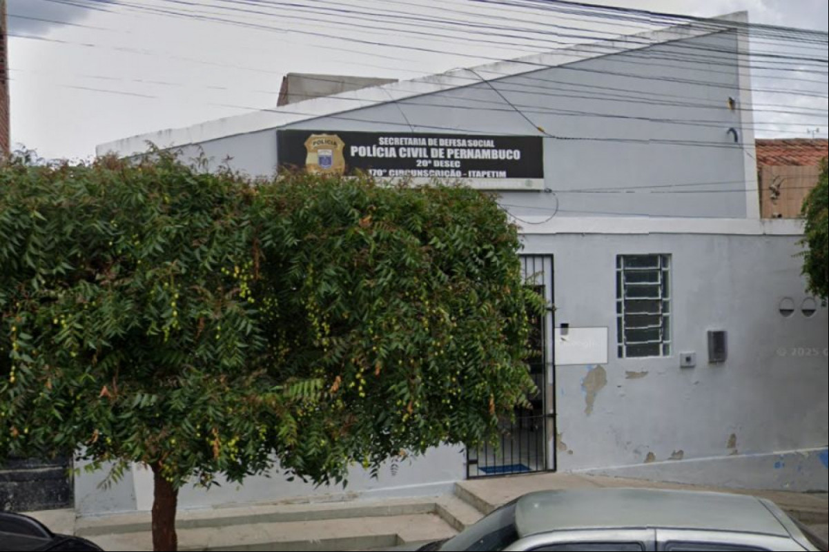 o caso foi registrado na 170ª Delegacia de Itapetim, no Sertão de Pernambuco/Reprodução/Street View o caso foi registrado na 170ª Delegacia de Itapetim, no Sertão de Pernambuco/Reprodução/Street View