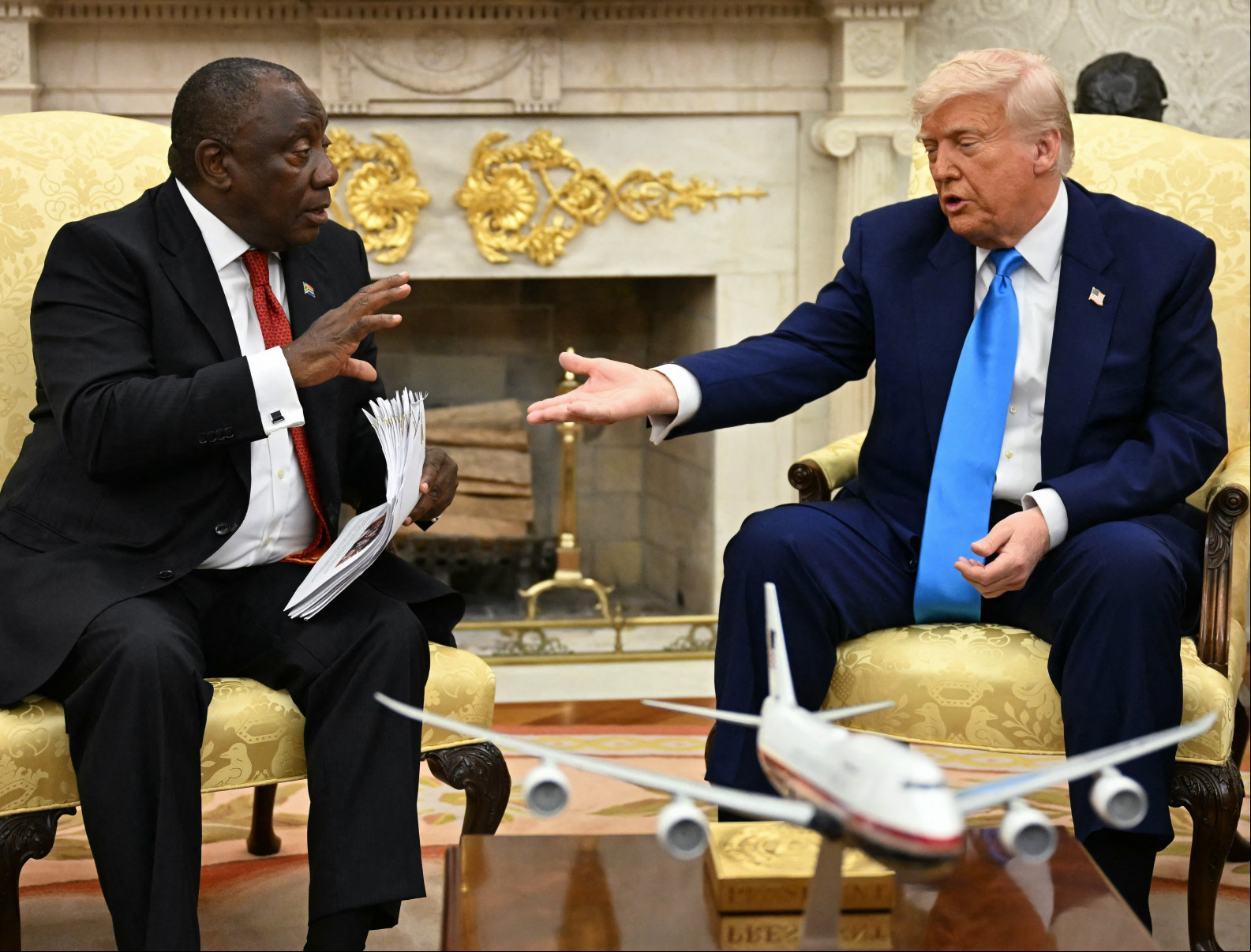 
Trump e Ramaphosa na Casa Branca
