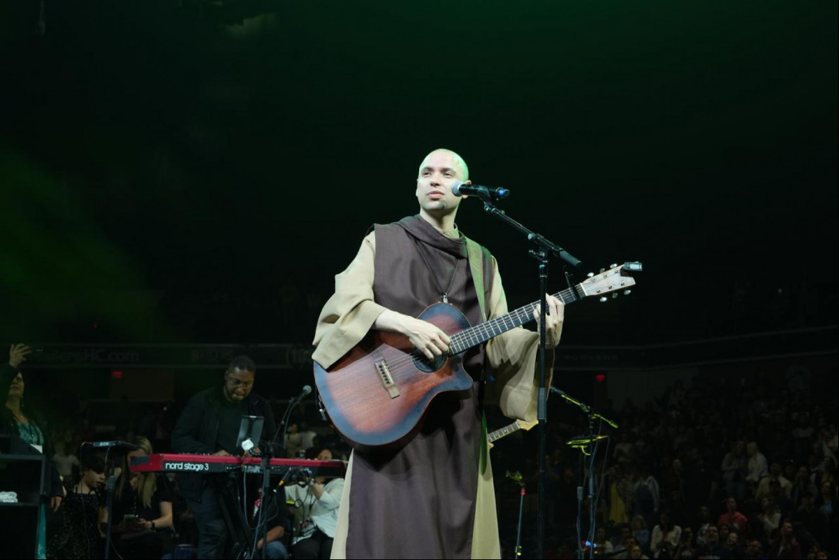 Show de Frei Gilson nos Estados Unidos. (Foto: Divulgação) Show de Frei Gilson nos Estados Unidos./Foto: Divulgação