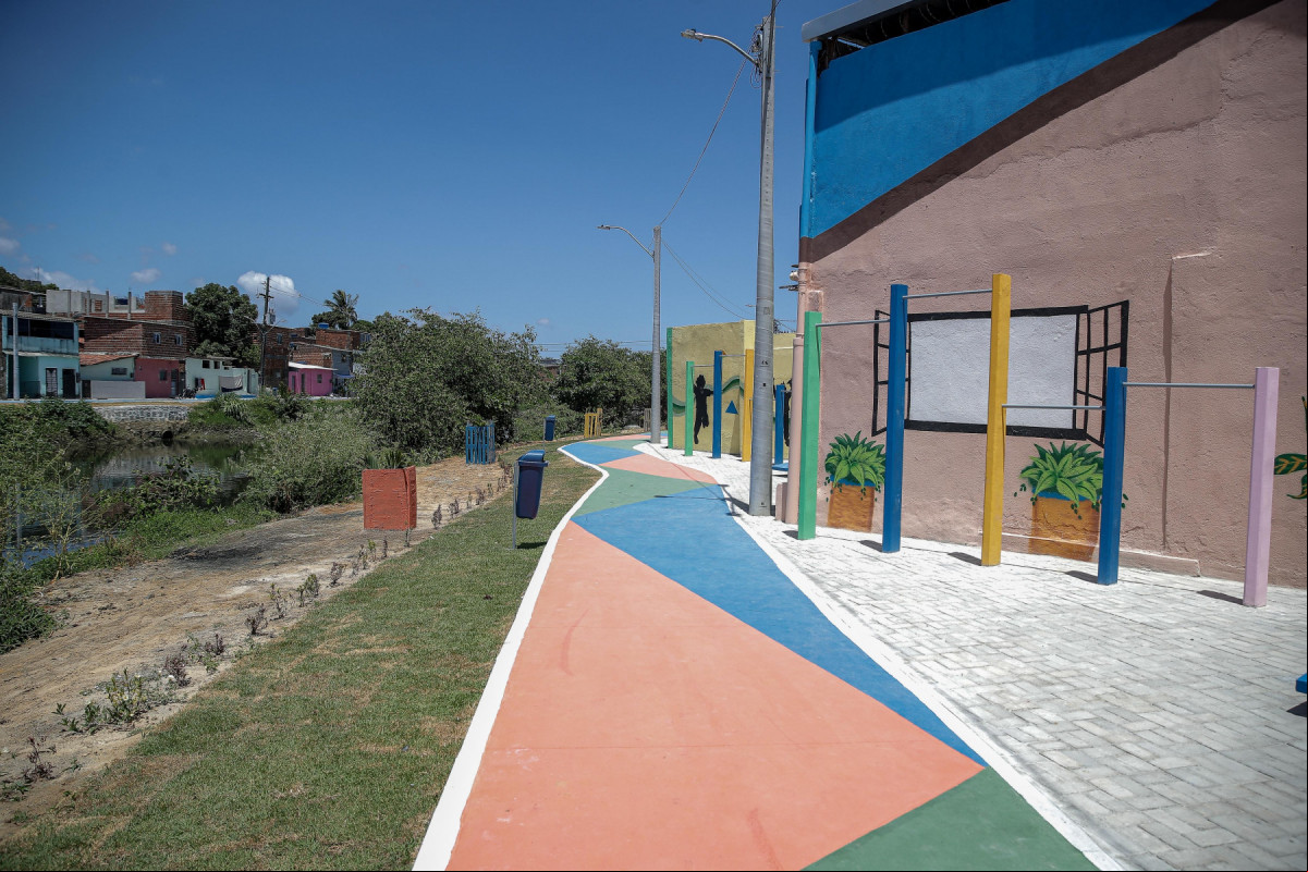 Parque alagável no Recife
